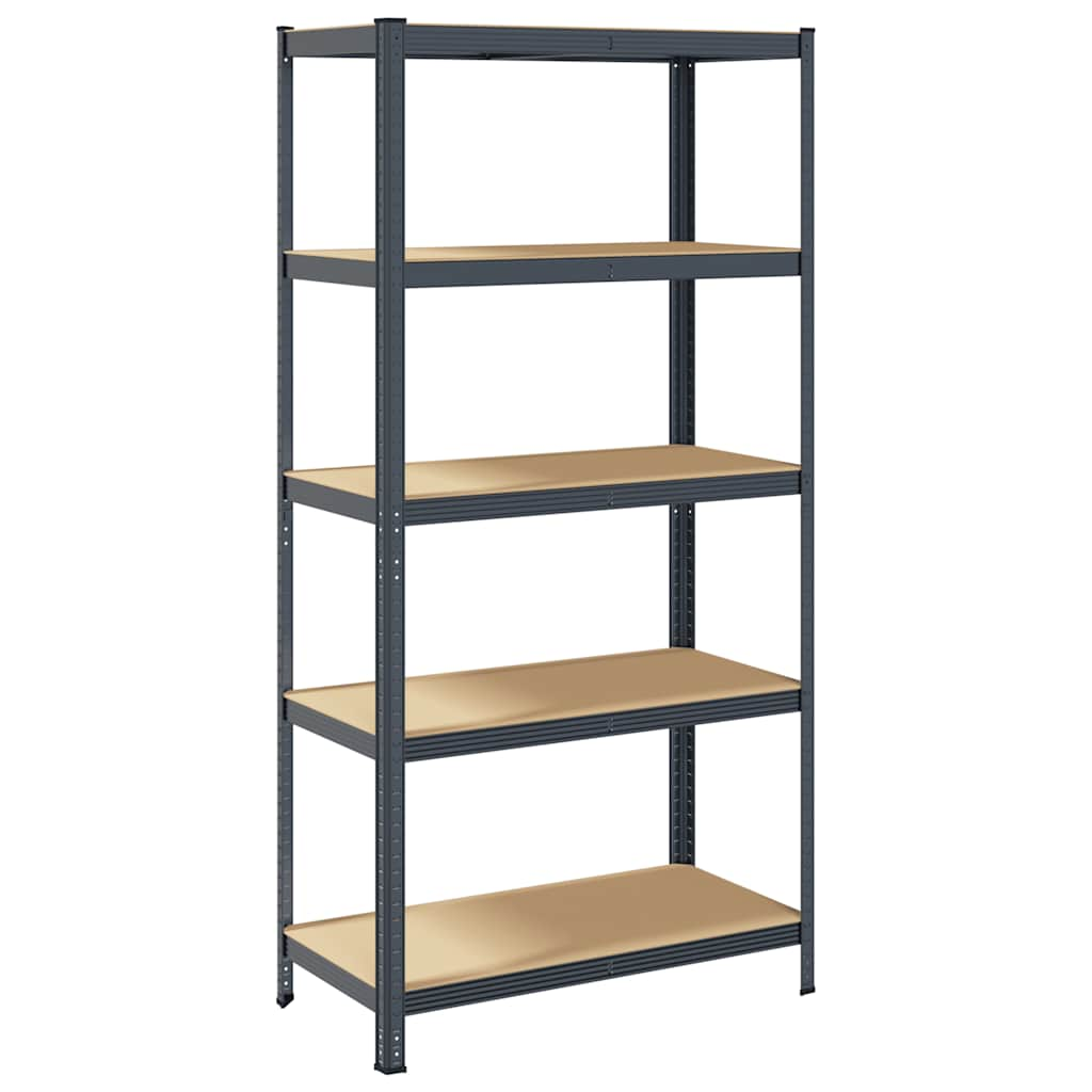 5-Layer Storage Shelf Anthracite Steel&Engineered Wood