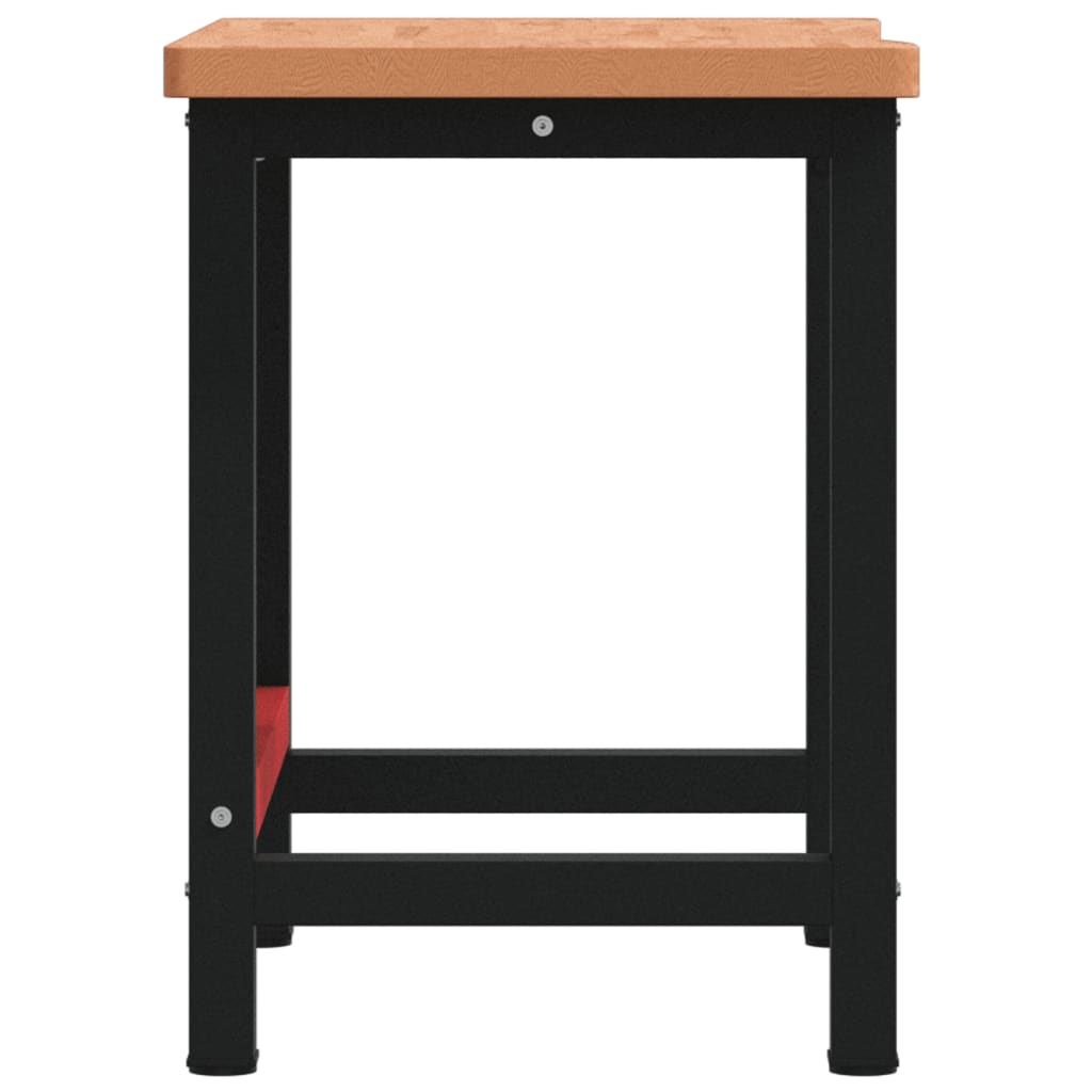 Workbench 100x(55-60)x83 cm Solid Wood Beech