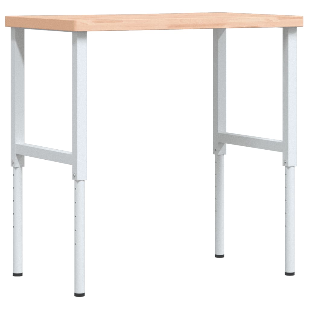 Workbench 100x(55-60)x(73-99.5) cm Solid Wood Beech